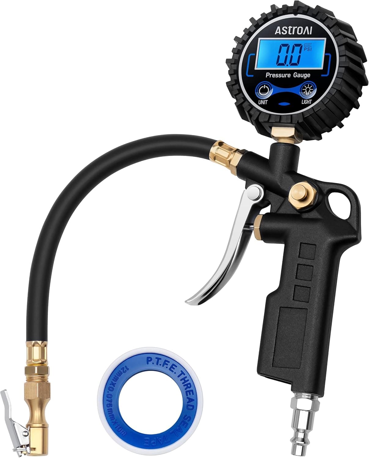 AstroAI Digital Gauge with Inflator, 3-250 PSI, product photo from the listing