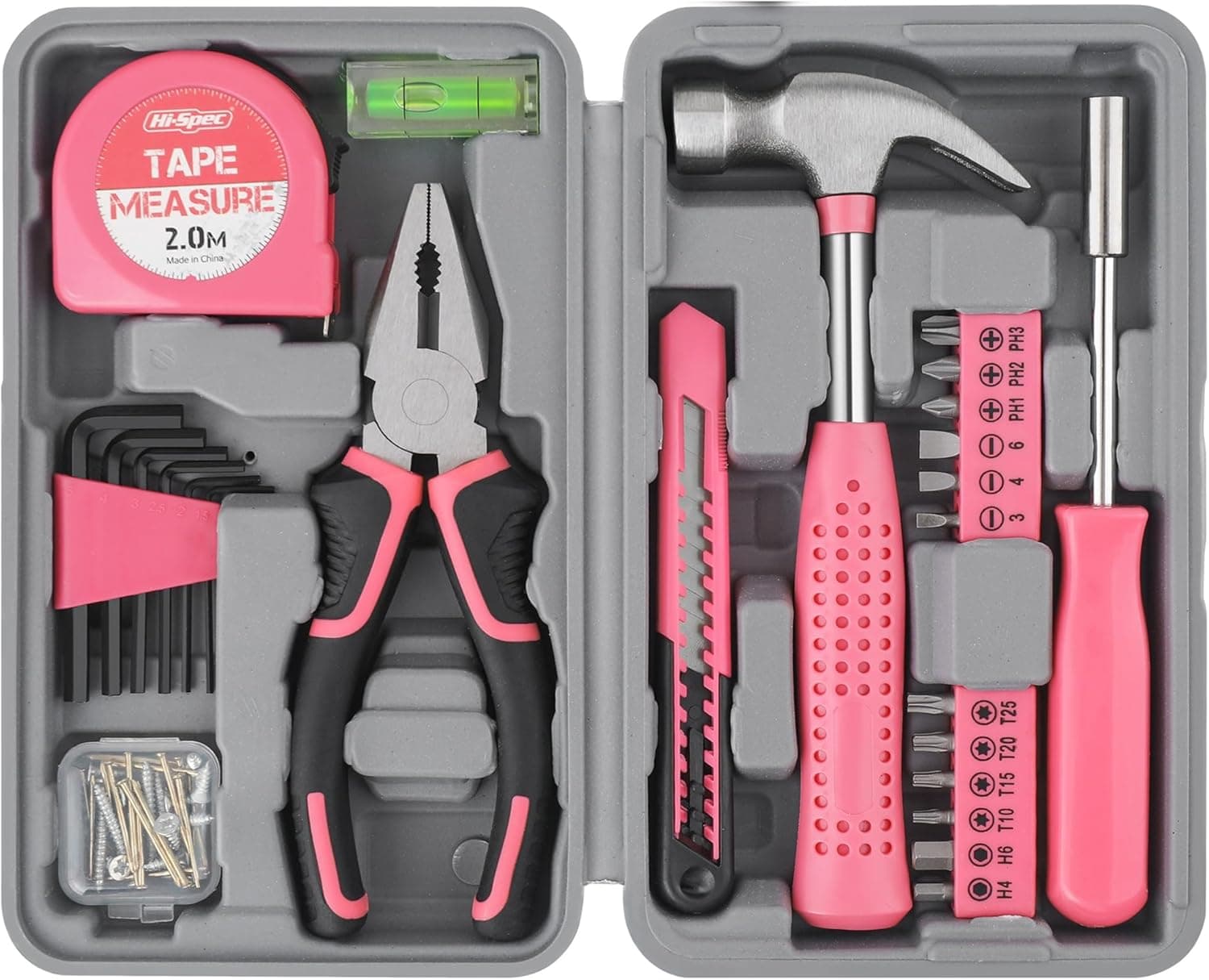 Hi-Spec 25-Piece Starter Tool Kit, product photo from the listing